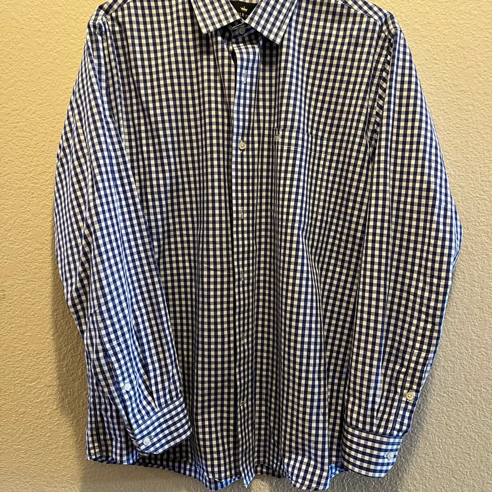 Classic Navy Checkered Men's Shirt